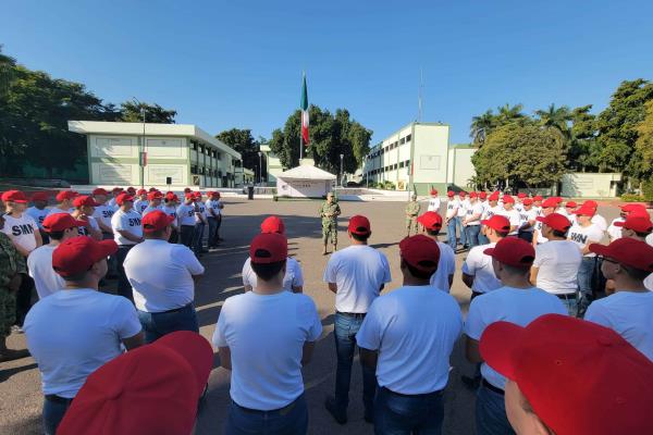 Ejército Mexicano recibe a 81 hombres al Servicio Militar Nacional en la Novena Zona