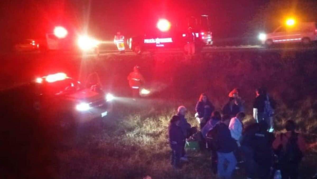 El autobús volcó en la Maxipista a la altura de Elota.