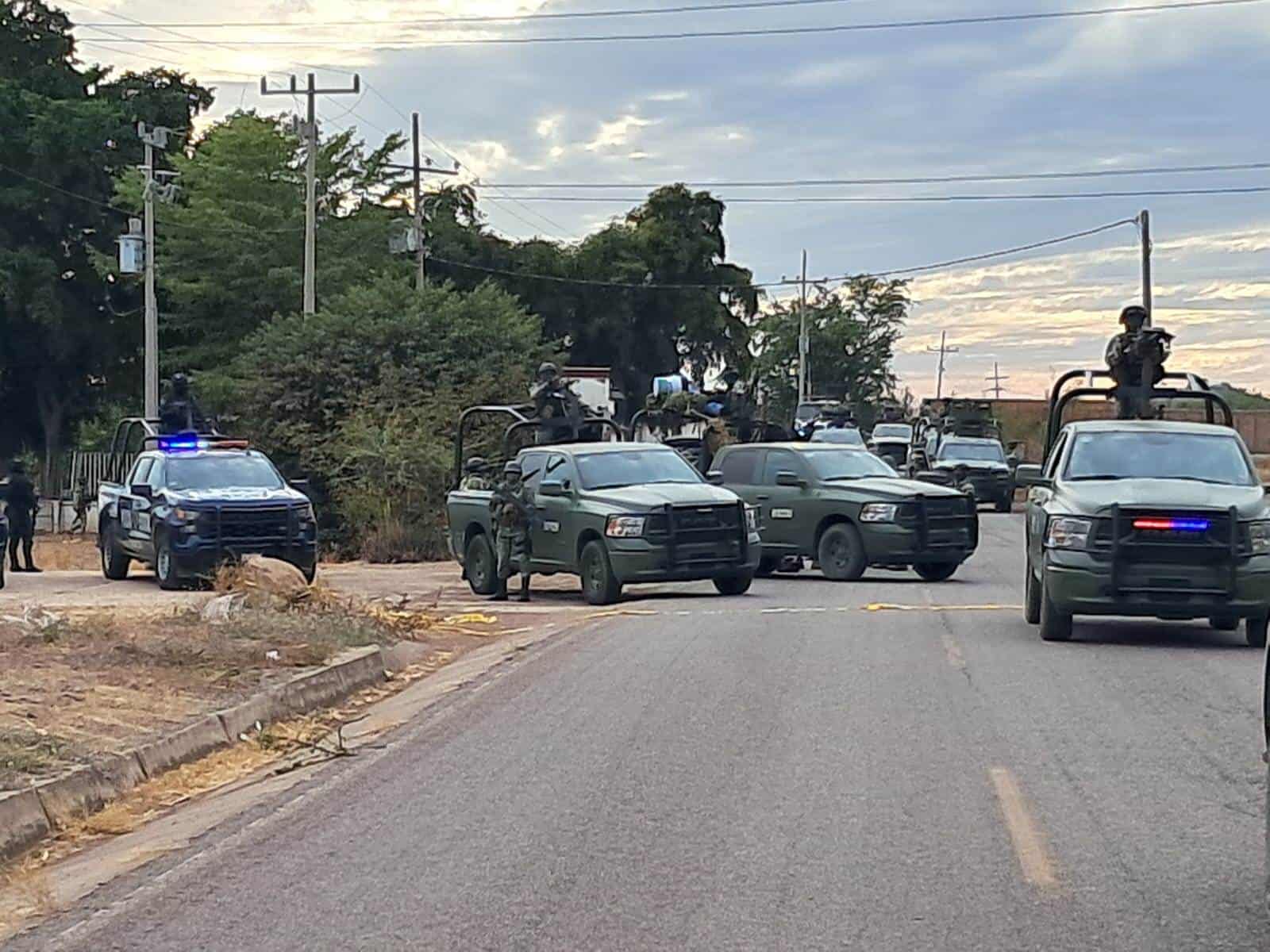 Los elementos de la Sedena en el operativo en la zona. FOTO: Luz Noticias