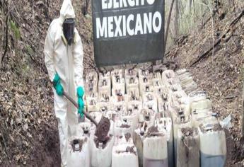 ¡Duro golpe al narco! Desmantelan 7 laboratorios de metanfetamina en Sinaloa