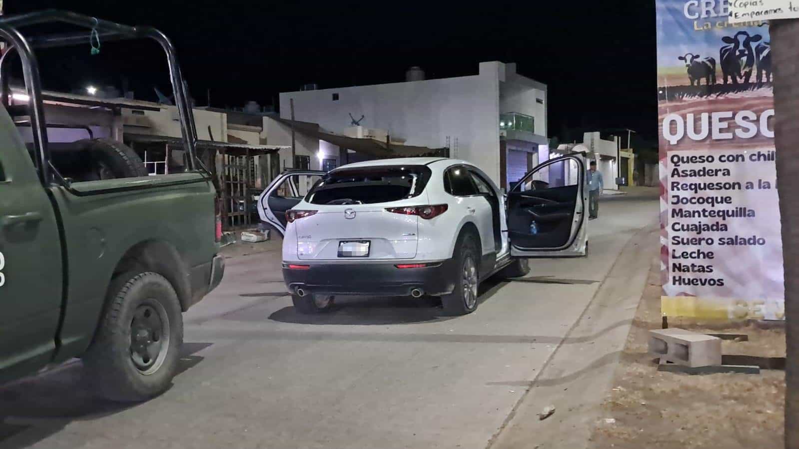 La camioneta presentaba impactos de bala en la carrocería. (FOTO: Luis Ramírez).