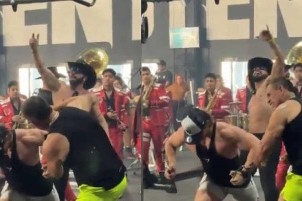 Poncho de Nigris se lleva a la banda para ejercitarse en el gimnasio | VIDEO