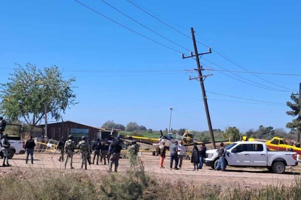 FGR catea y asegura instalaciones de pista clandestina en ejido Macapul, Ahome