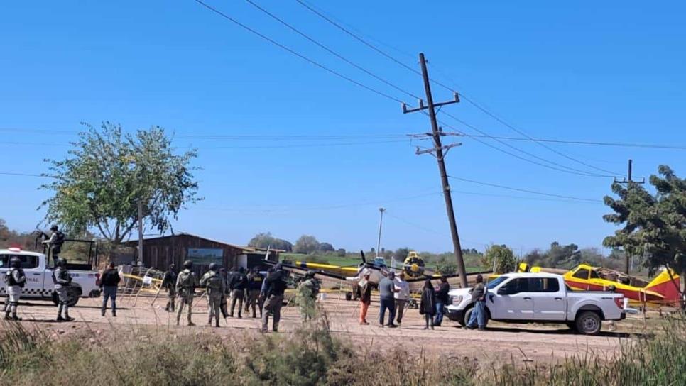 FGR catea y asegura instalaciones de pista clandestina en ejido Macapul, Ahome