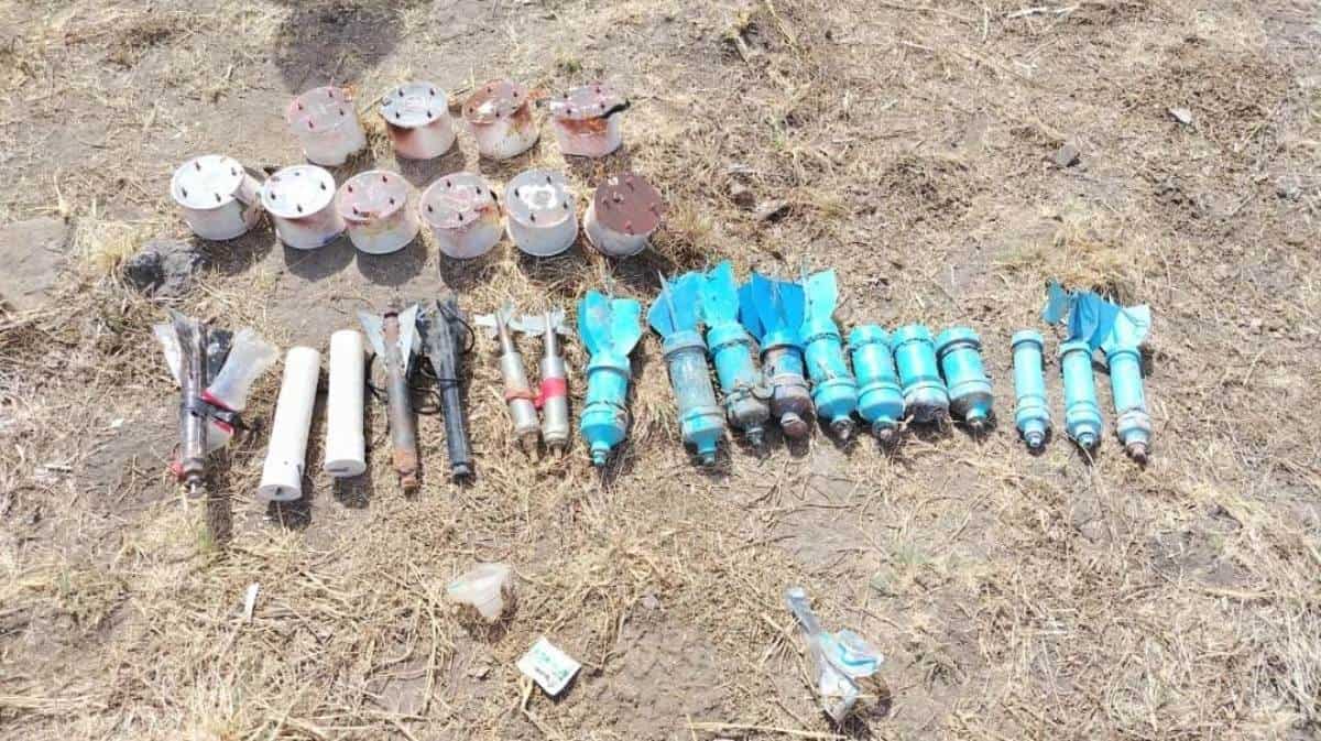 Los explosivos fueron neutralizados en el lugar. (FOTO: Cortesía).