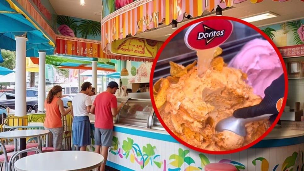 Nieve de doritos rojos ¿dulce o salado? Este es el extraño helado compartido en redes 