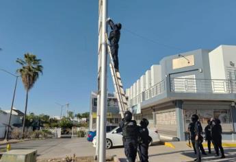 Militares retiran 64 cámaras ilegales de la vía pública en Culiacán