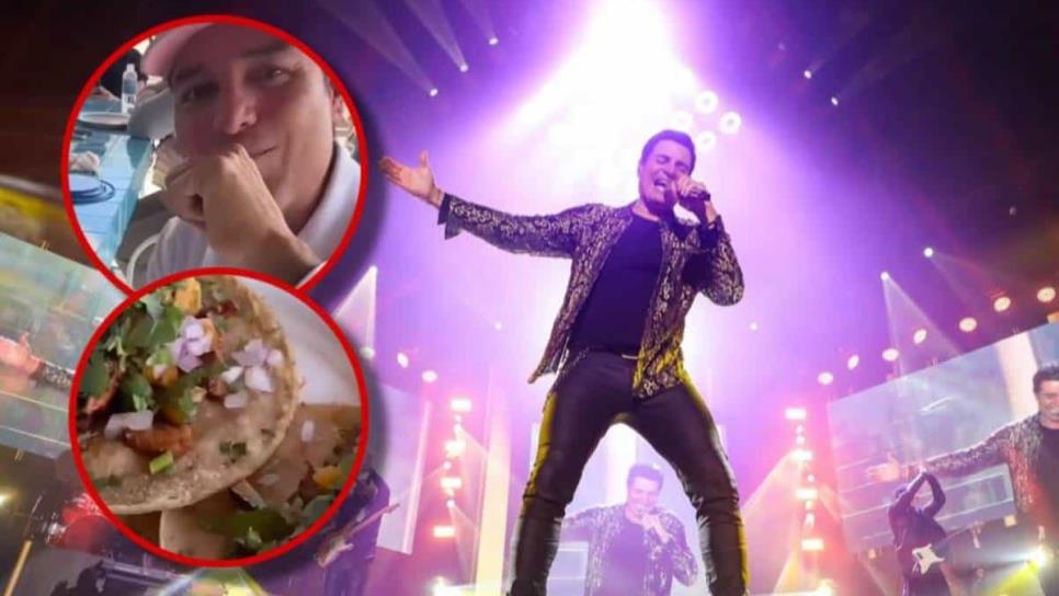 Chayanne prueba tacos al pastor en Baja California por primera vez y ésta fue su reacción