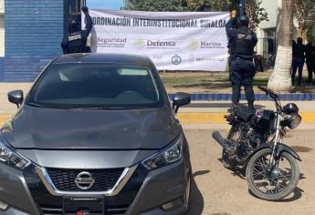 Recuperan dos vehículos con reporte de robo en la colonia Díaz Ordaz de Culiacán