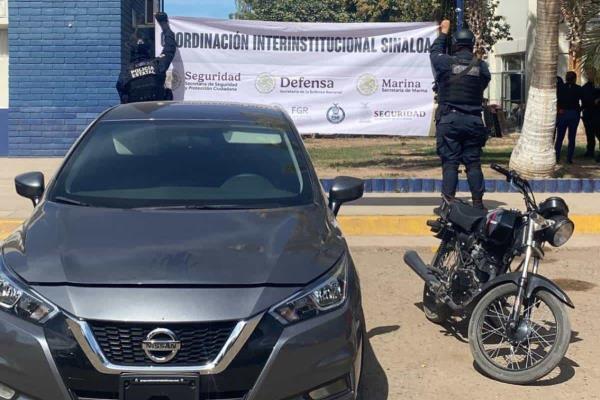 Recuperan dos vehículos con reporte de robo en la colonia Díaz Ordaz de Culiacán