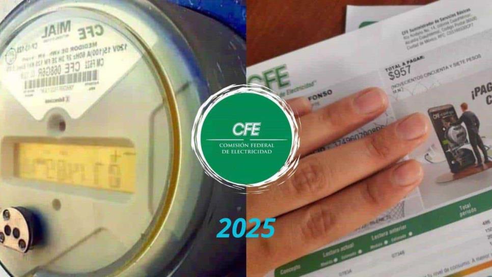 CFE publica nuevas tarifas de energía para este 2025; así quedaron por región y tipo de usuario