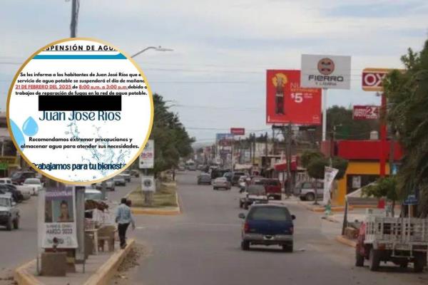 ¡Atención Juan José Ríos! Suspenderán servicio de agua en este viernes