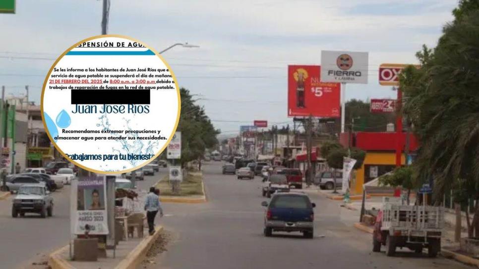 ¡Atención Juan José Ríos! Suspenderán servicio de agua en este viernes