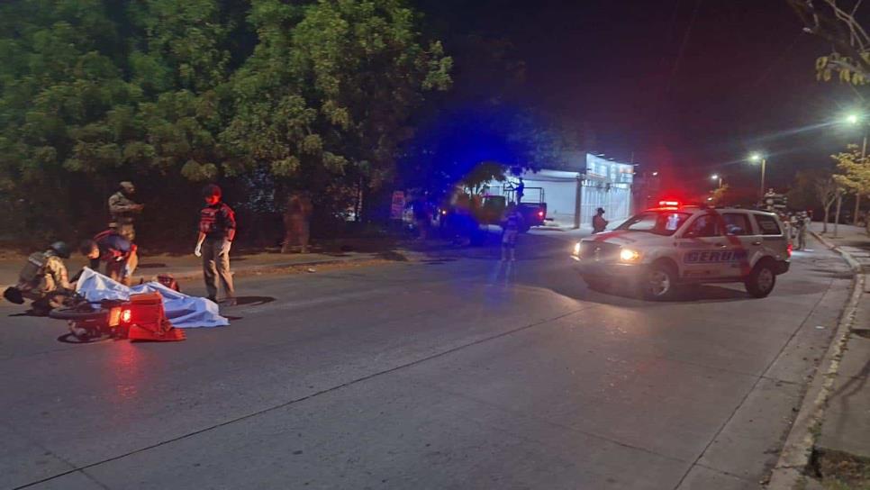 De varios balazos matan a joven cuando traía una motocicleta en la Guadalupe Victoria de Culiacán