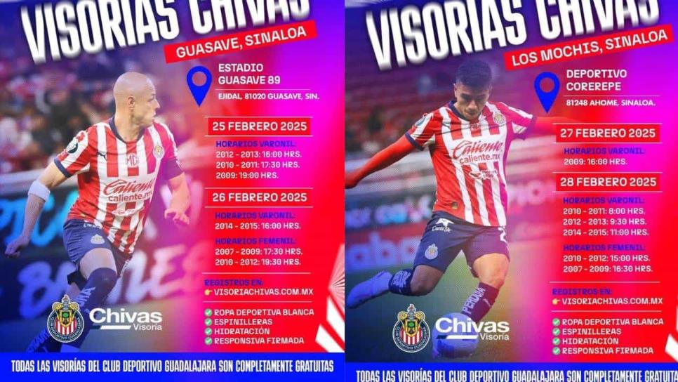 Chivas realizará visorías en Los Mochis y Guasave: entérate cuándo