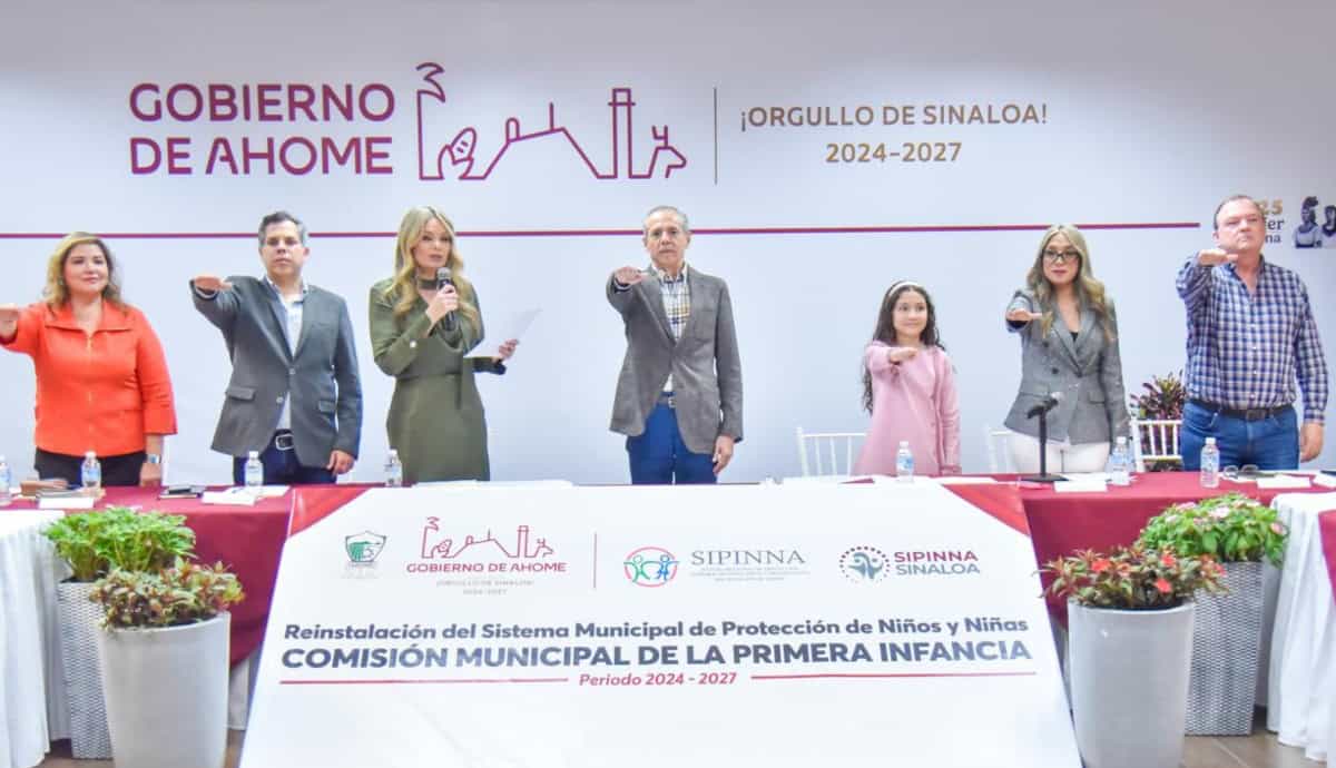 Alcalde de Ahome rinde protesta como presidente de SIPINNA