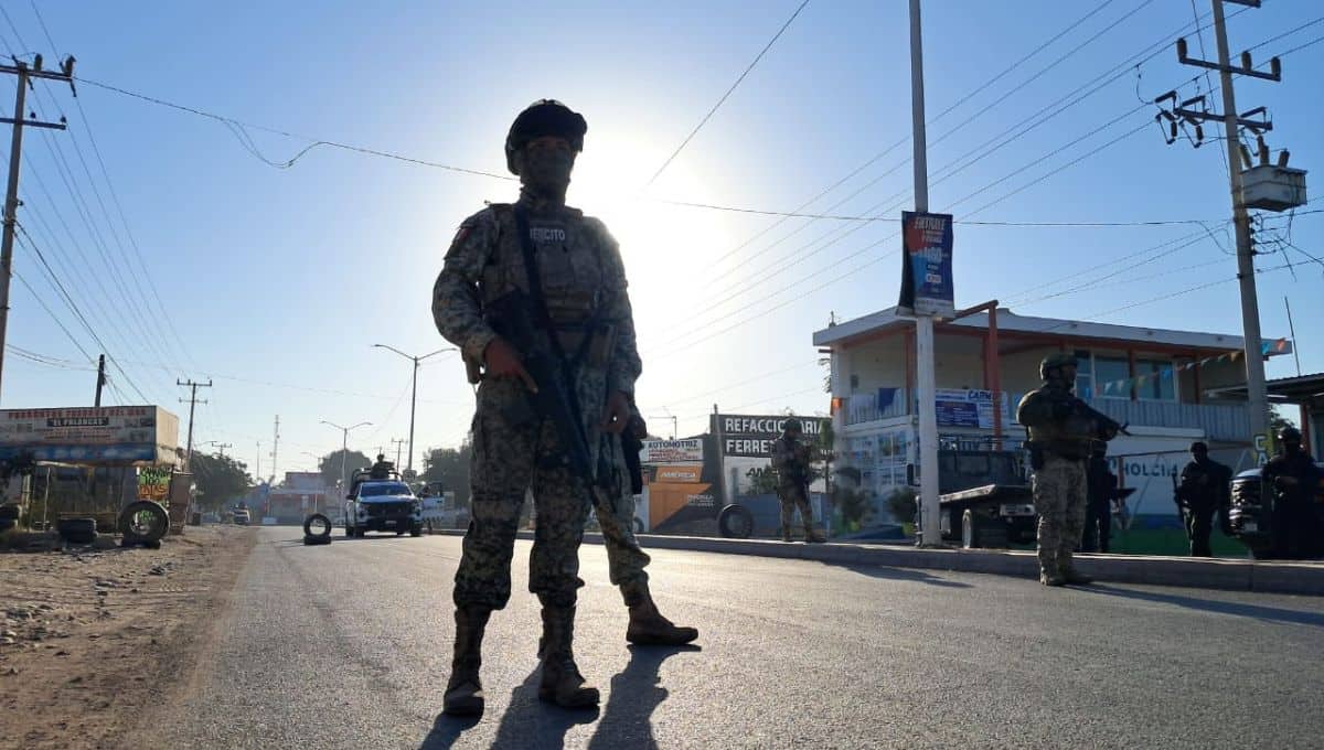 Los elementos del Ejército tras el operativo.