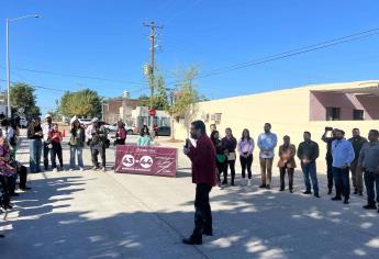 Gámez Mendívil entrega pavimentación de calles en la colonia Díaz Ordaz, en Culiacán