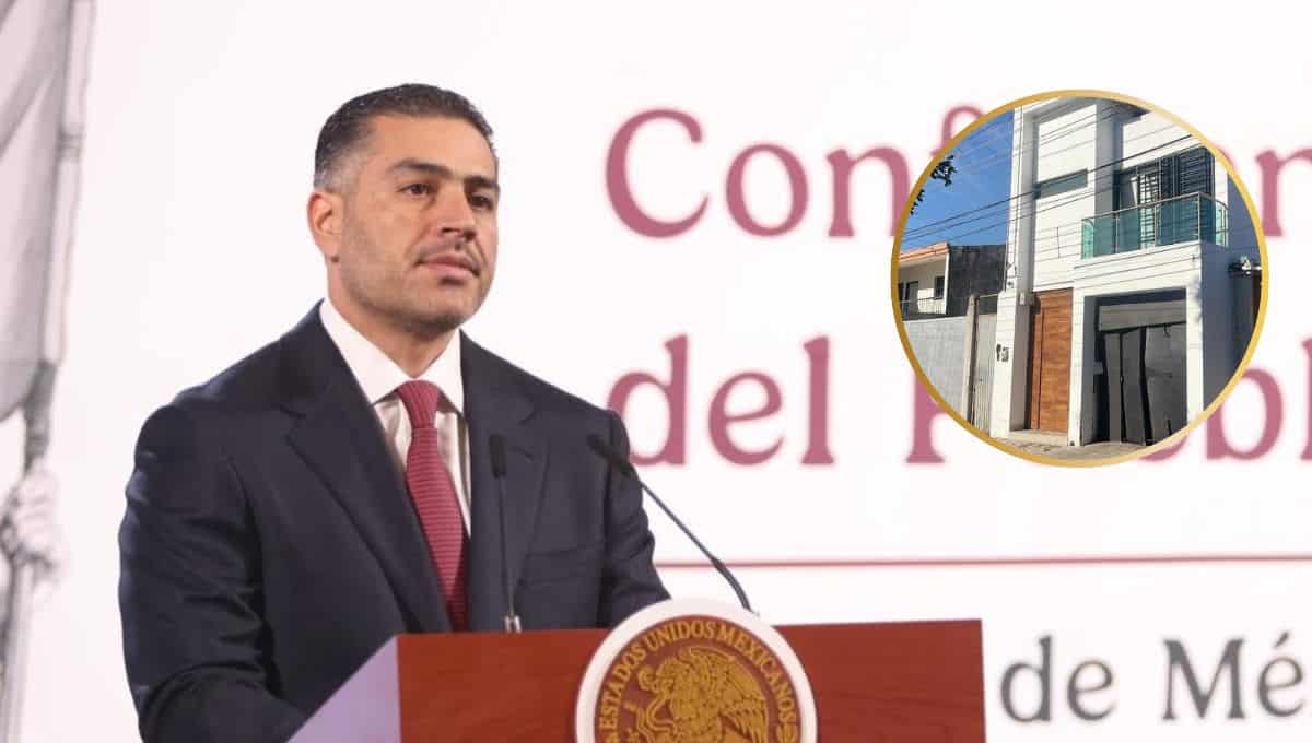 Omar García Harfuch en la conferencia.