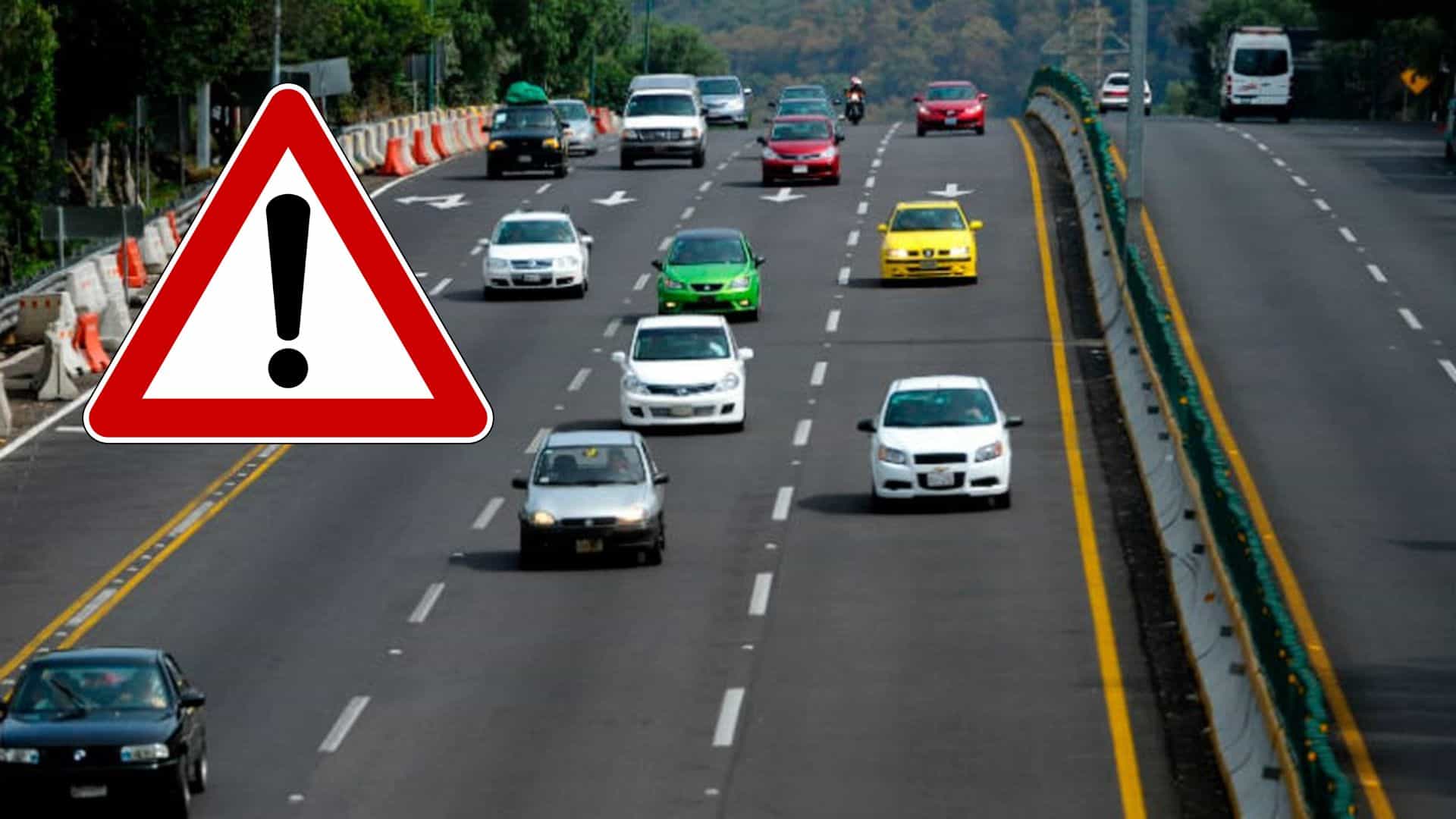 FOTO: Cierre carretero de este importante tramo.