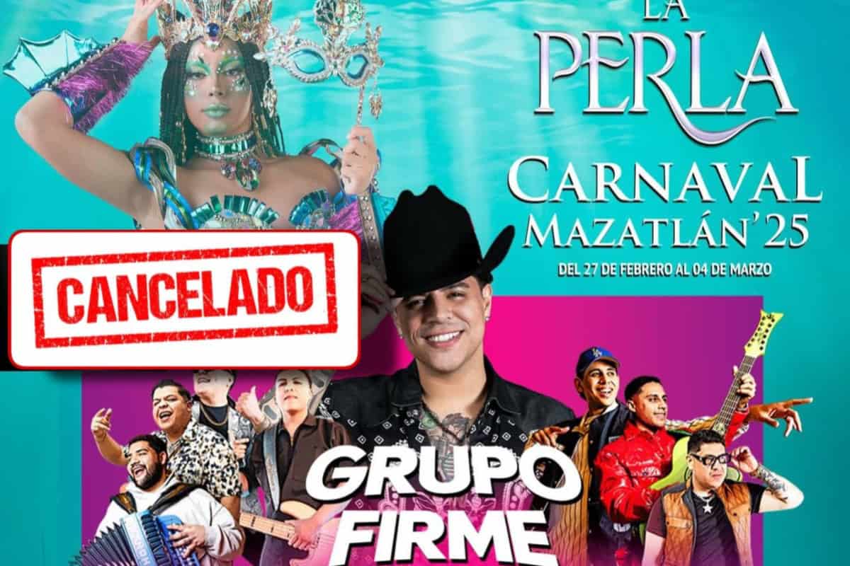 Grupo Firme cancela su presentación en el Carnaval de Mazatlán 2025