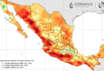 Se pronostica tiempo caluroso en la mayor parte de la República Mexicana