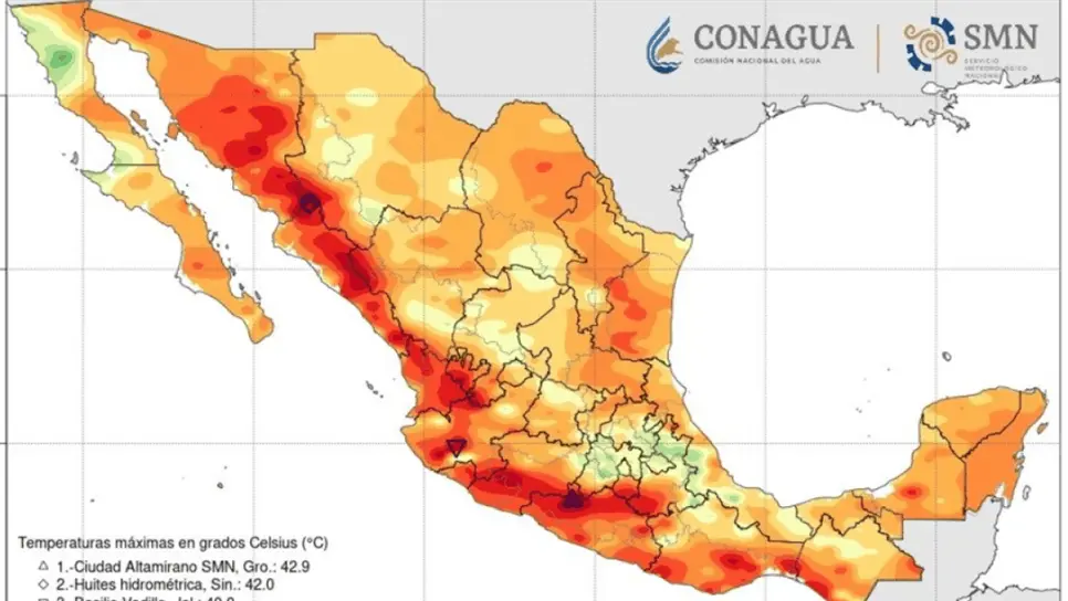 Las temperaturas aumentarán significativamente. (FOTO: Conagua).