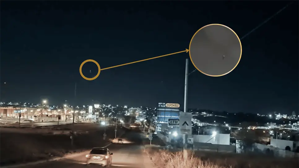 Fueron varias zonas donde se observó a la aeronave. (FOTO: Luz Noticias).