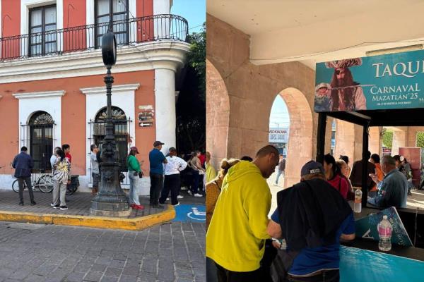 Mazatlecos madrugan al Teodoro Mariscal para obtener boletos gratis para conciertos del carnaval