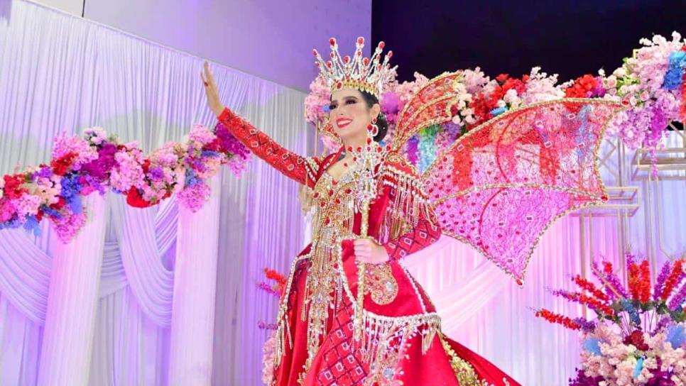 Ángela Girasol es la  Reina de los Juegos Florales del Carnaval Guamúchil 2025