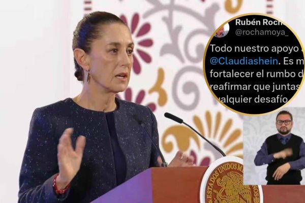 Todo nuestro apoyo a Claudia Sheinbaum: Rocha Moya tras imposición de aranceles 