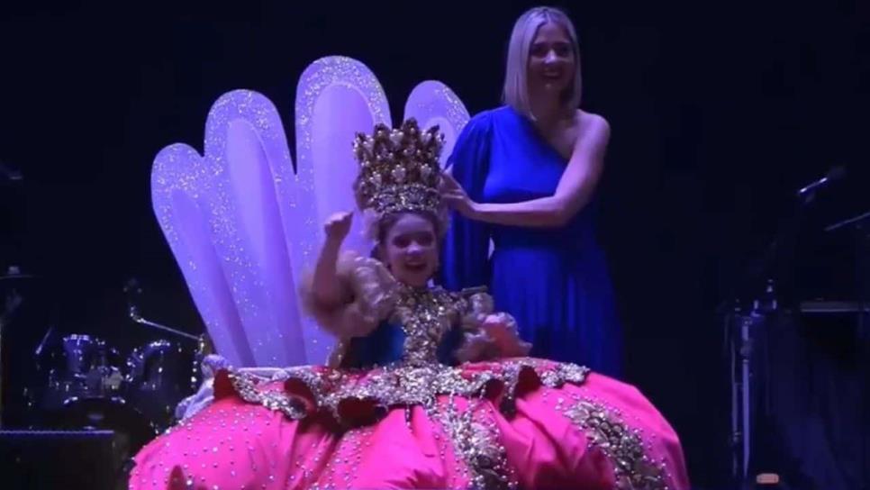 Ángela l Reina Infantil del Carnaval de Mazatlán y Ximena Lizárraga son coronadas en medio de la polémica