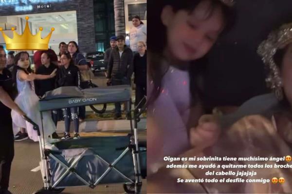 Aitana, la pequeña que robó corazones en el desfile, es sobrina de la Reina del Carnaval de Mazatlán 2025