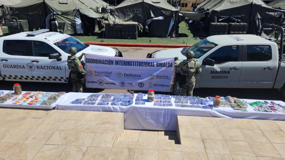 Elementos militares decomisan droga y un vehículo en operativo en Mazatlán 