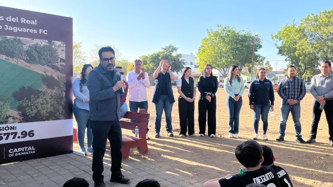 Dicha obra cuenta con una inversión de $1,218,576.96 pesos y es el proyecto de cancha número 16 desde el pasado 1 de noviembre, fecha del inicio del mandato del alcalde