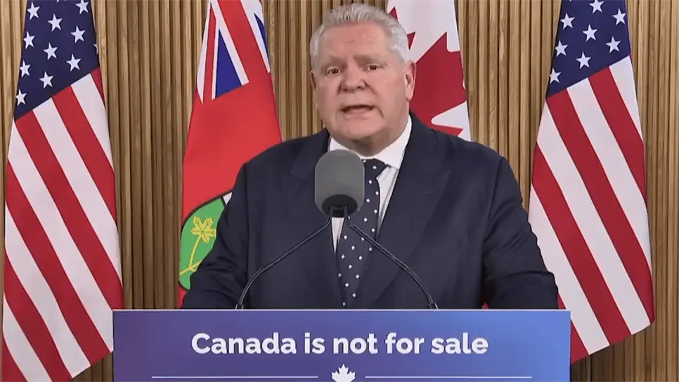 Doug Ford anunció una serie de medidas tras la imposición de aranceles. (FOTO: X).