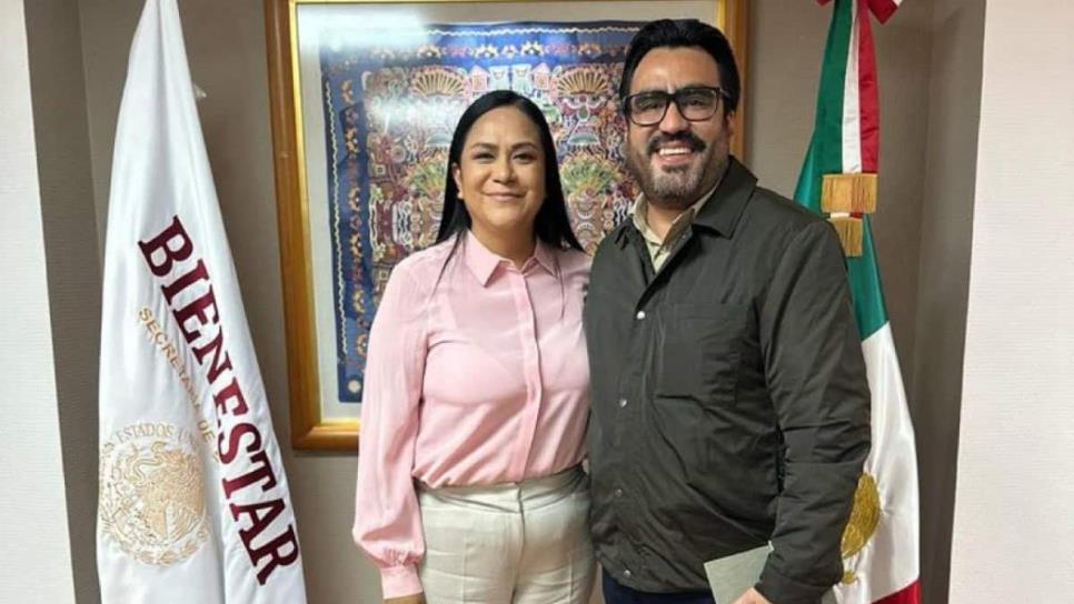 Gámez Mendívil se reúne con Ariadna Montiel, acuerdan más apoyos de Bienestar para Culiacán