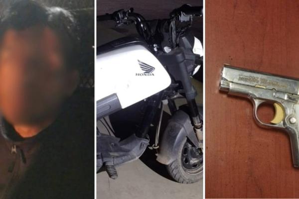Detienen a joven en Culiacán cuando portaba una pistola calibre 380