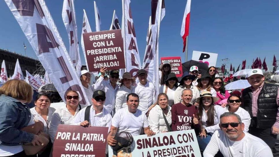 "Ahome, Sinaloa y México, está con Claudia Sheinbaum": Gerardo Vargas asiste al zócalo en CDMX