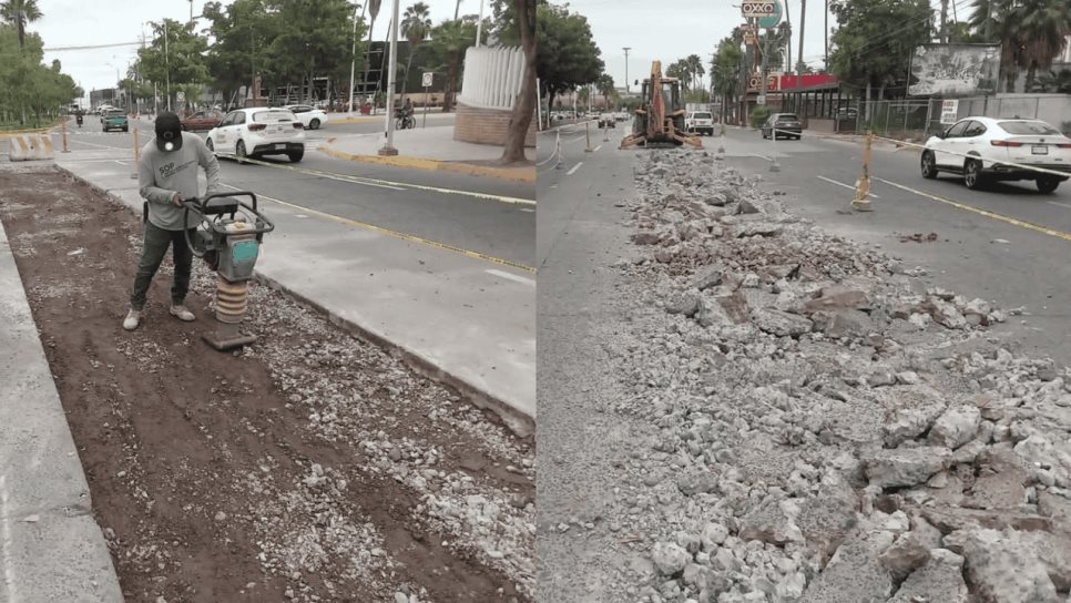 Nuevo Camellón en Los Mochis: ¿Cuándo terminan las obras del bulevar Rosendo G. Castro?