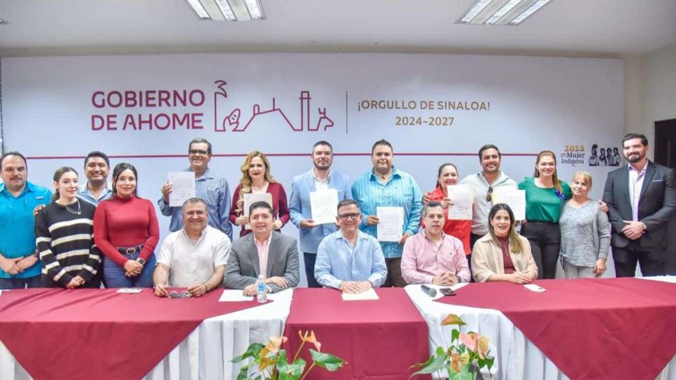 Síndicos electos de Ahome reciben nombramientos y constancias de mayoría