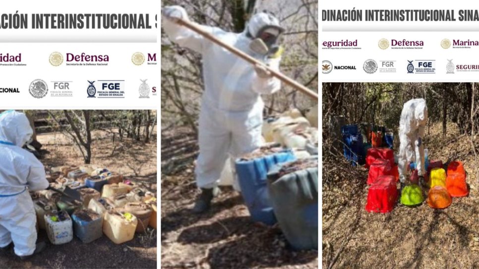 En Culiacán y Cosalá aseguran 11 laboratorios clandestinos