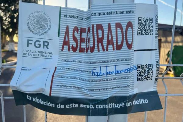 Denuncian arbitrariedad de la FGR en el aseguramiento de la pista de aviación en El Carrizo
