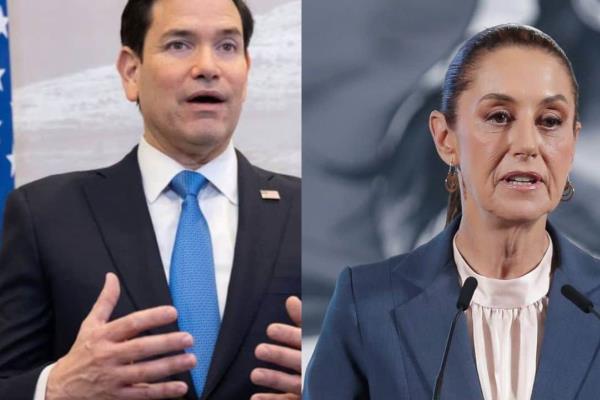 Marco Rubio, Secretario de Estado de EU, reconoce a Claudia Sheinbaum en su combate a los cárteles