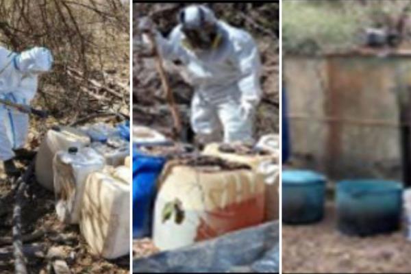 Aseguran 10 laboratorios clandestinos en las zonas rurales de Culiacán y Cosalá