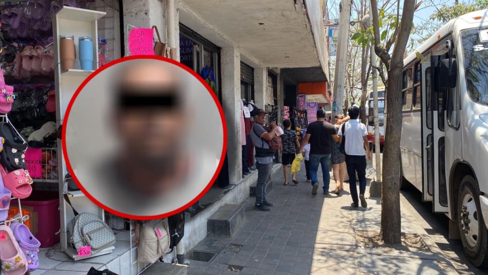 Detienen a hombre en Culiacán tras cometer supuesto robo en supermercado del centro