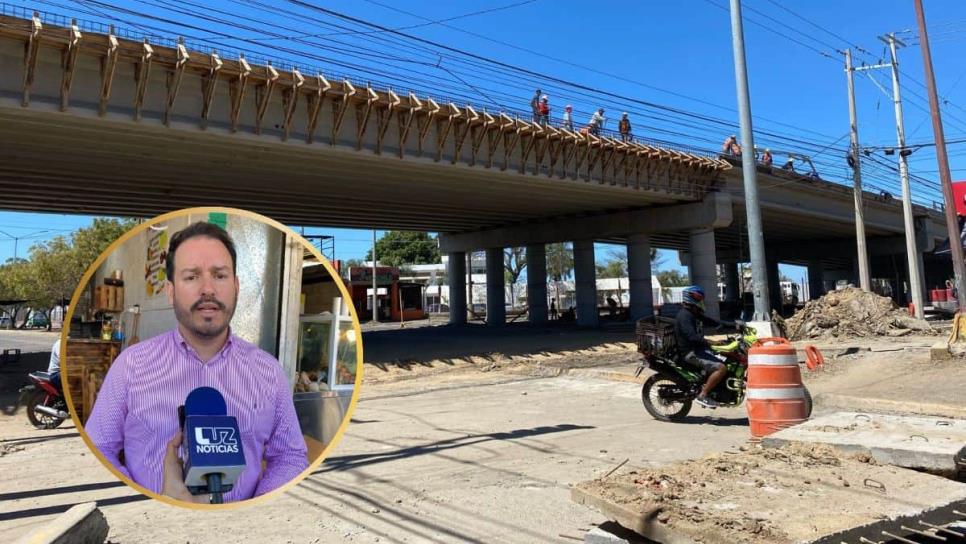 Comerciantes afectados por construcción del puente de la Colosio en Mazatlán reciben 15 mil pesos