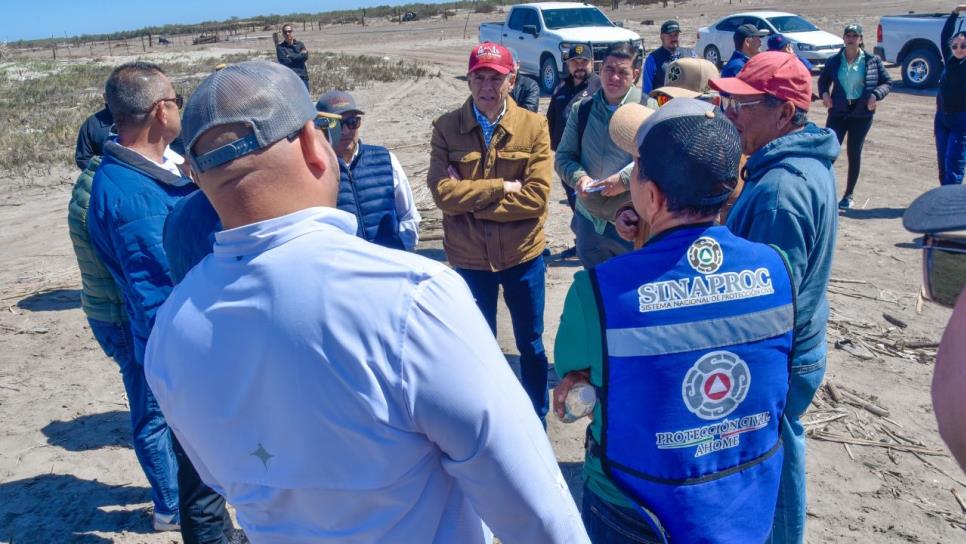 Gerardo Vargas supervisa playas de Ahome