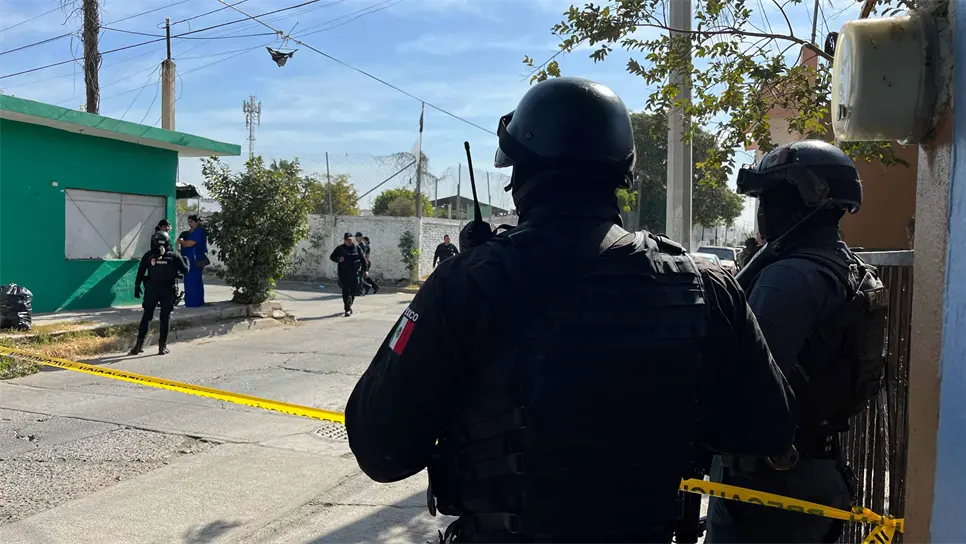 El operativo en la zona.