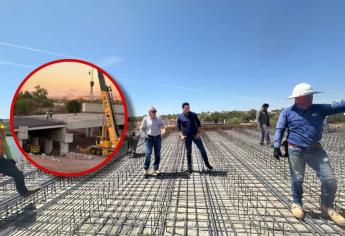 Rocha Moya supervisa avances en construcción del puente Sánchez Alonso - Santa Fe, Culiacán